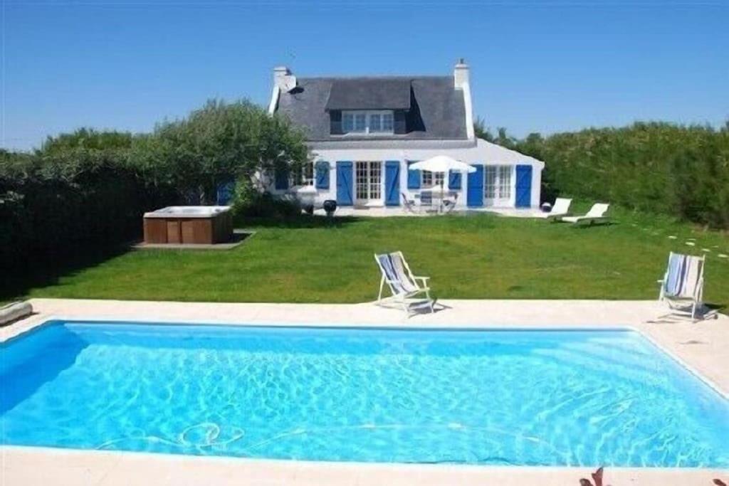 Maison "Ker Galinette " , Belle-Ile-En-Mer, Piscine Chauffee Et Jacuzzi Bangor Extérieur photo